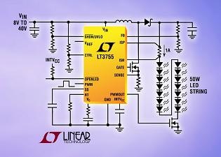 Linear推出60V高压侧电流检测DC/DC转换器