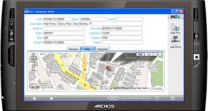 Siveco移动解决方案M.tv与Google地图集成界面