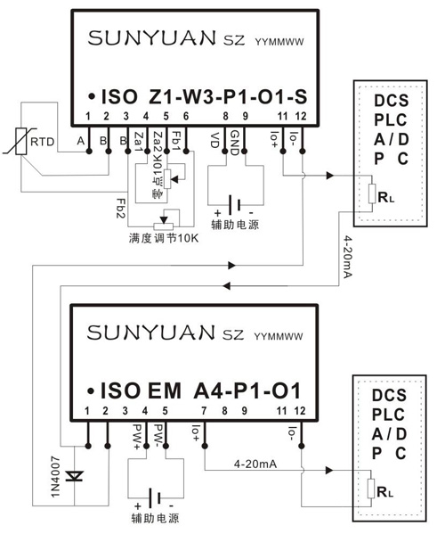 热电阻信号隔离变送器SIP封装应用