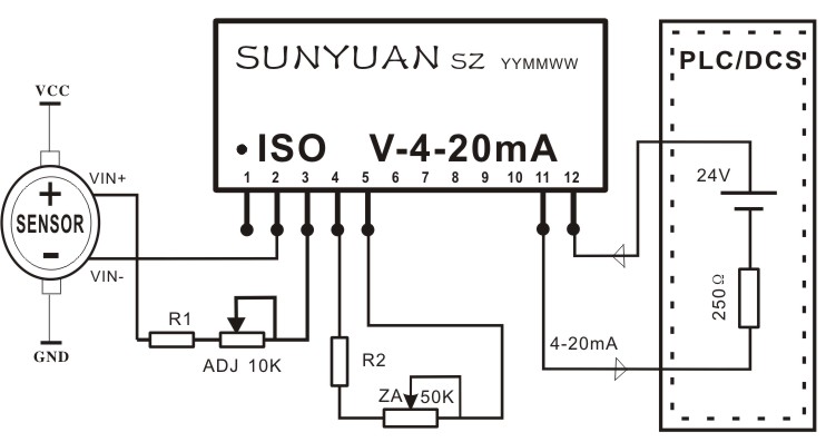 位移电阻信号变送器IC