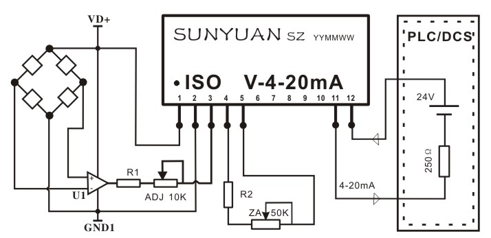 位移电阻信号变送器IC