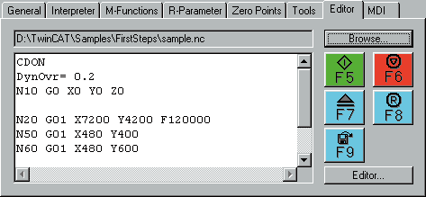 NC programm editor