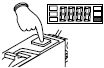 按MODE按鈕點(diǎn)亮MODE指示燈·OUT（黃色）