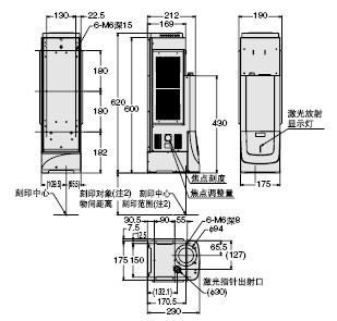 LP-410TU LP-411TU 放射頭部分：塔頭型