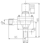 DCF-2L-BÐÍÖ±½Çʽµç´ÅÂö³å·§ÍâÐγߴçͼ