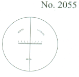 2055-L手持式带刻度带笔式光源放大镜|日本Peak放大镜 刻度镜片表示