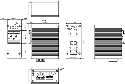 Korenix˼(Ӽ) JetNet 3008 8ڰ׹ҵ̫
