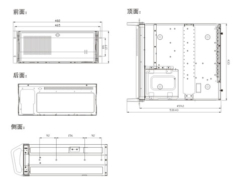 工控产品-4u 弧门工业机箱 rpc-600-rpc-600