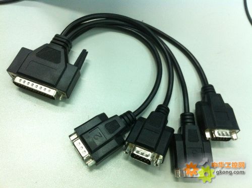 PCI转4口RS-232串口扩展卡 (DB44转4个DB9