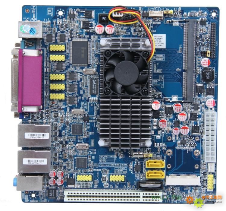 华磊wally-d525p 双网卡 6com htpc itx迷你工控主板