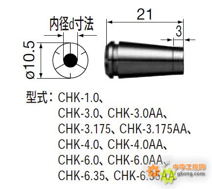 Pinza Per Mandrino CHK – Misure 3.175 / 3.0 / 4.0 / 5.0 / 6.0 Mm, Per Macchine CNC E Fresatrici