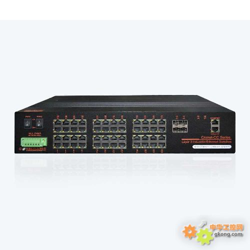 Cronet CC-3452 IEEE1588 48GE+4GSFP三层万兆工业以太网交换机-三层交换机 万兆交换机 工业以太网-